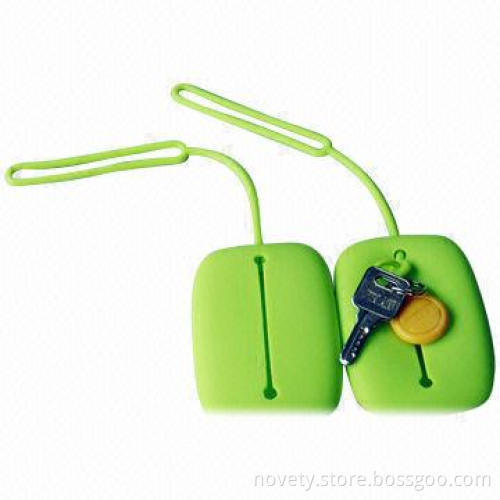 Silicone Keychain, Measures 10 x 7 x 1.2cm/Can Put Coins/Keys/Accessories/Candies Inside Various